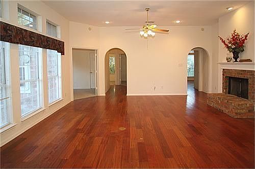 Wood floors in the family room