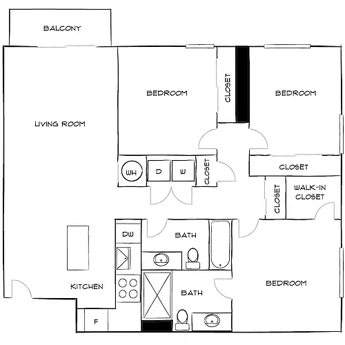 Floor plan Design 3B