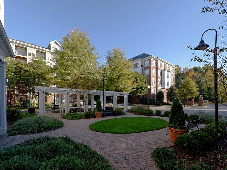 Landscaped courtyard
