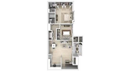 Floor plan Waters Edge 2 bedroom