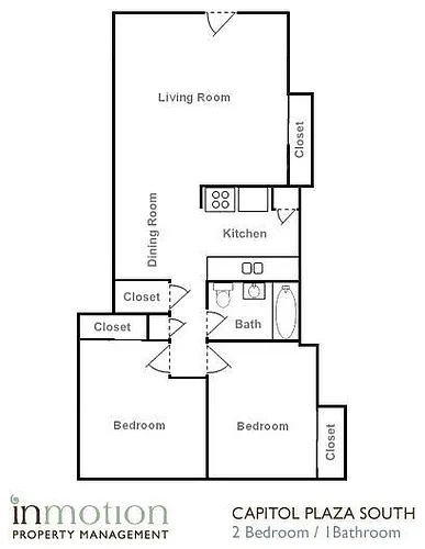 Floor plan 2 Bedroom
