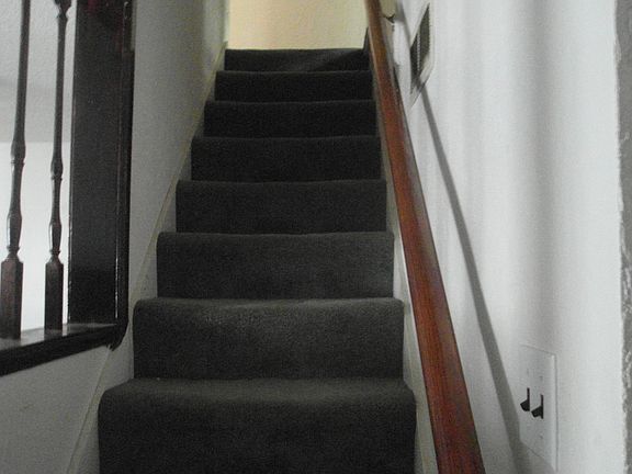 Steps to second floor