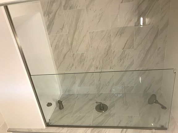 New master bath with deep soaking bathtub