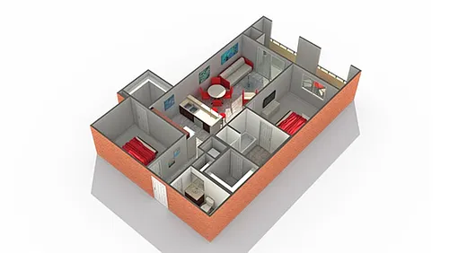 Floor plan McKinley Loft