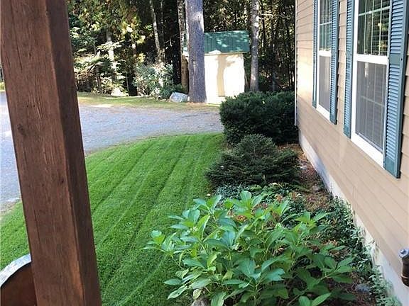 View from the front porch of the...