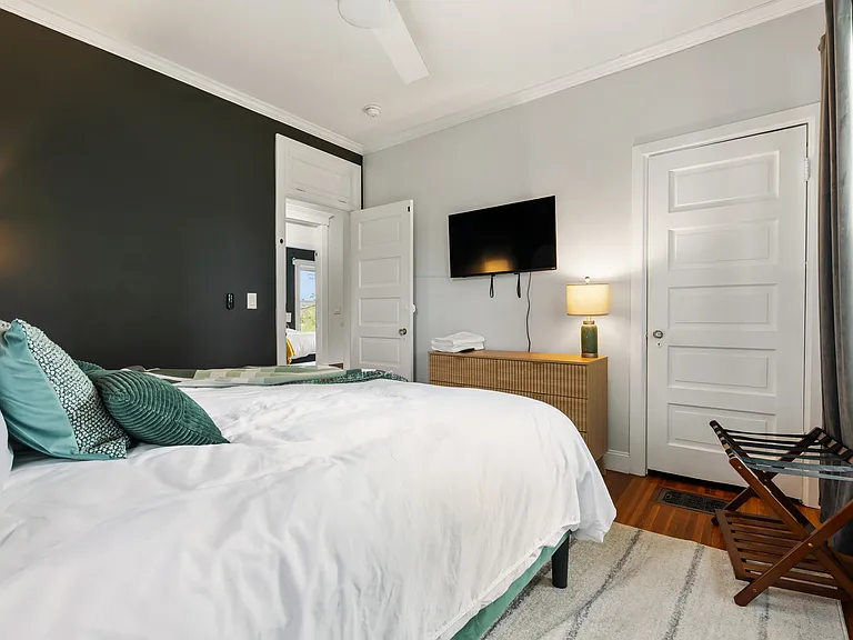 2nd bedroom on 2nd floor. King size bed.