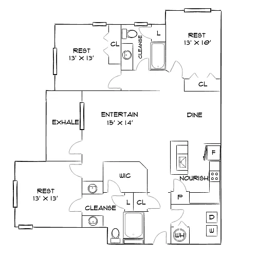 Floor plan Design 3A