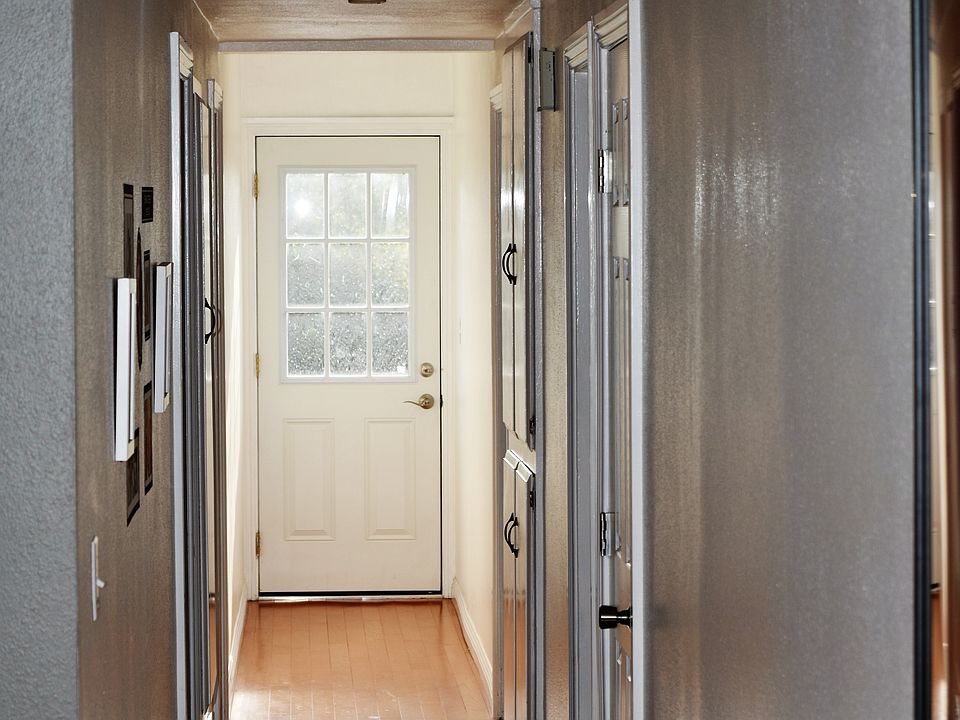 Deep hallway leading to all 