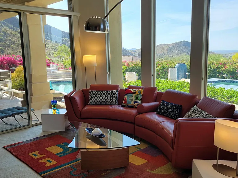 Primary lounge with pool patio