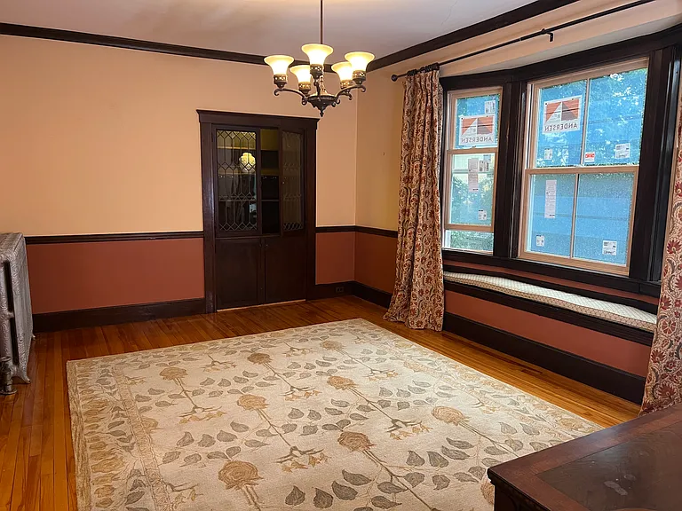 Dining Room with large china cabinet