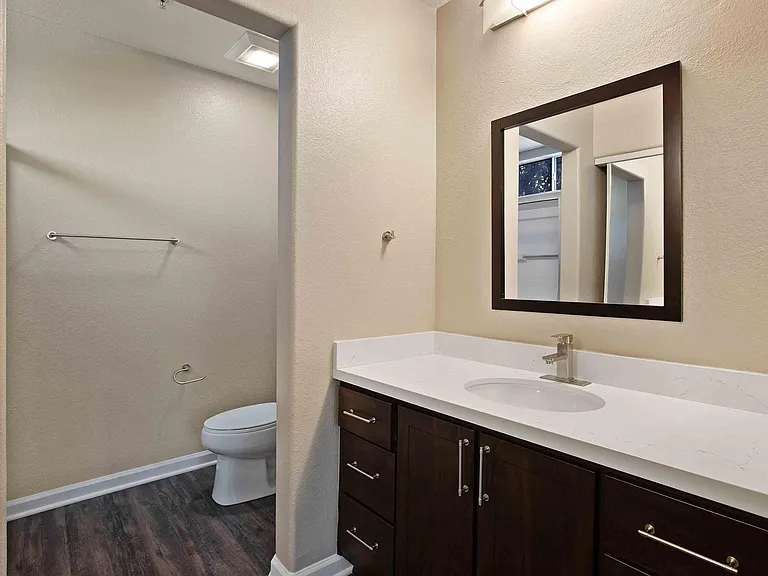 Modern bathroom design at Renaissance Apartment Homes in Santa Rosa, California