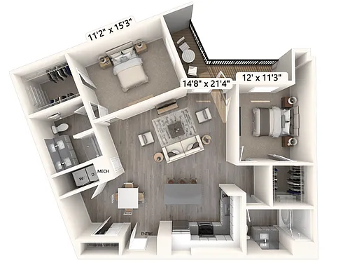 Floor plan B27U