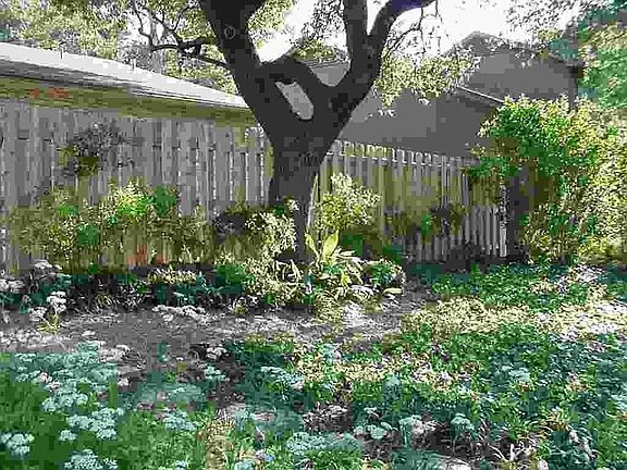 No grass in front, Low maintenance yard