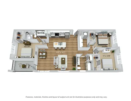 Floor plan Train 3.2