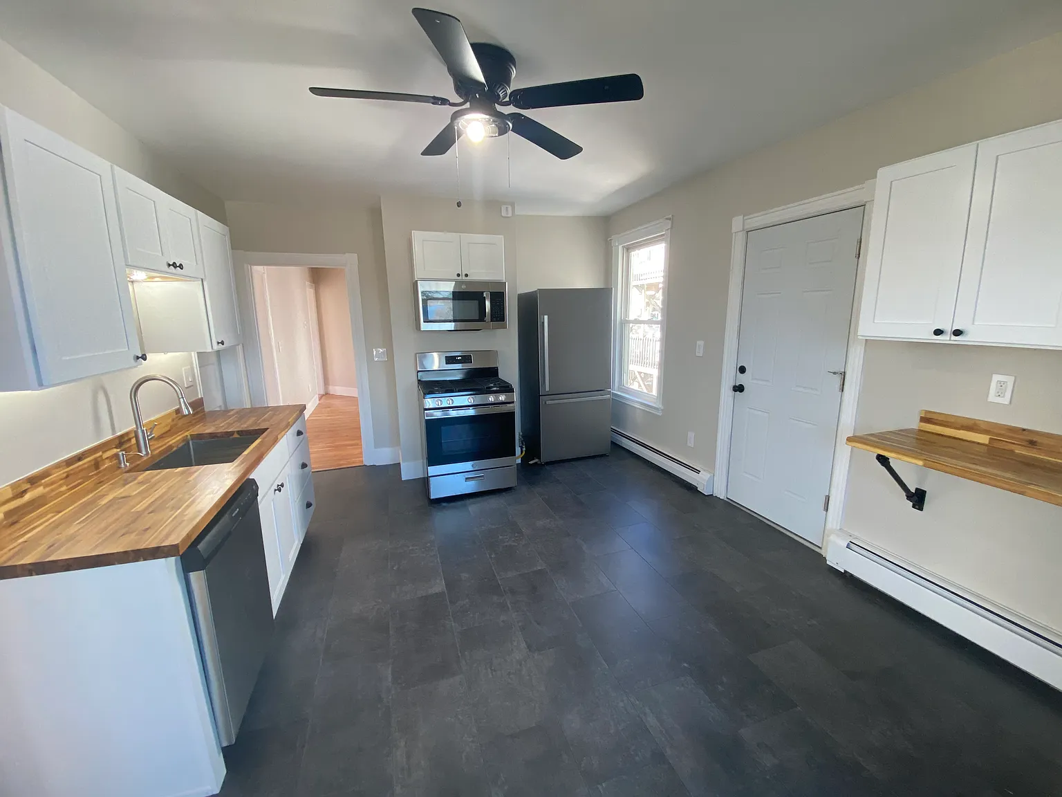 Kitchen looking towards living room