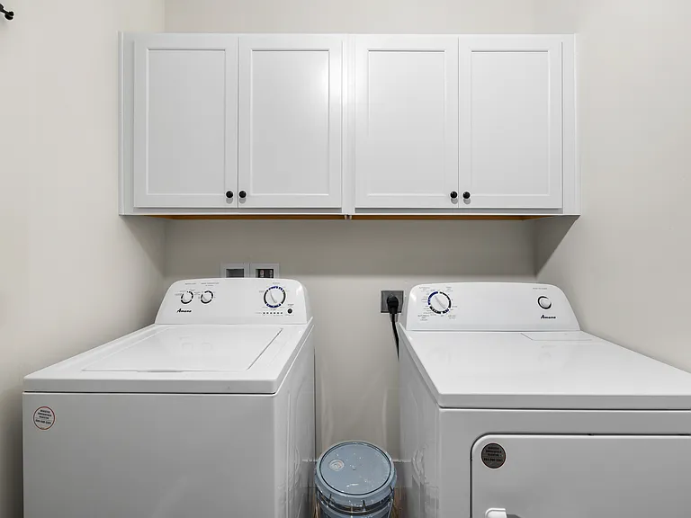 Second-story laundry room (2-bedroom floorplan)