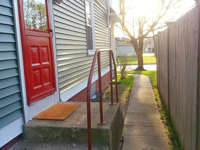 Side entrance walkway
