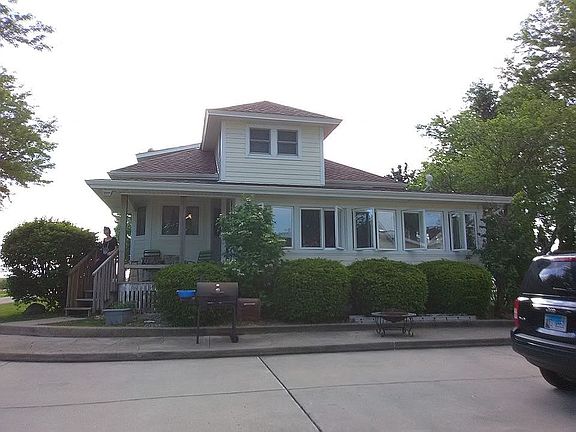 Back with enclosed porch