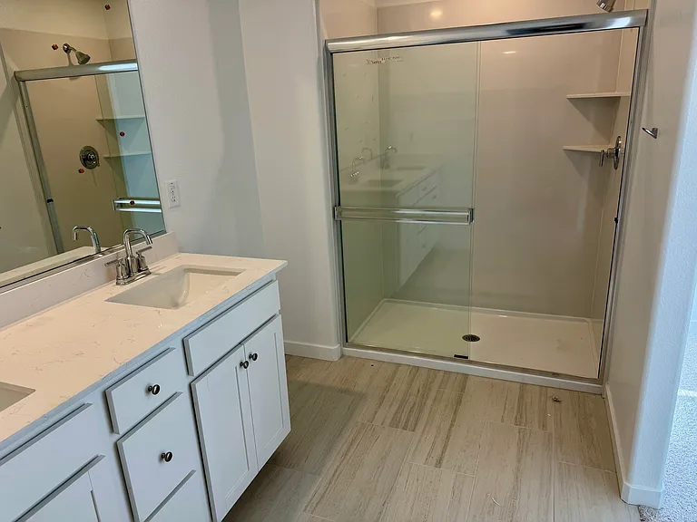 Master bathroom with Standing Shower