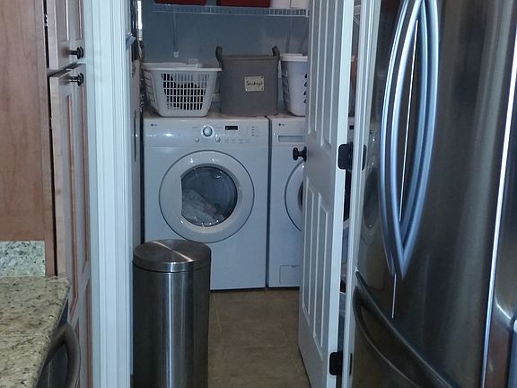 Laundry room off kitchen