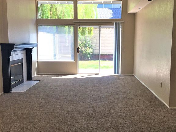 Living room with fireplace