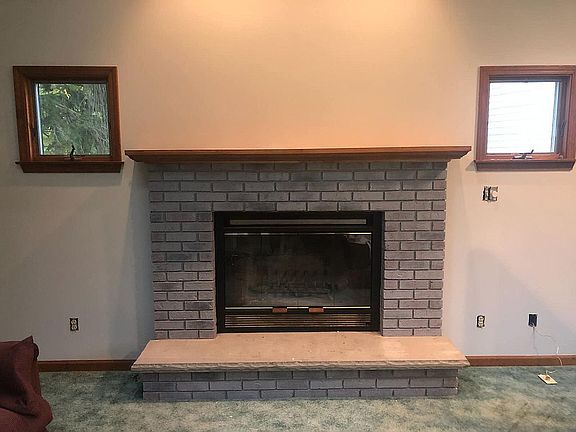 Painted fireplace Fall 2019