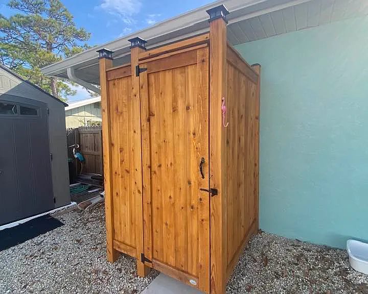 Brand New Cape Cod cedar outdoor shower