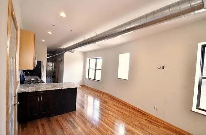 Living room towards kitchen