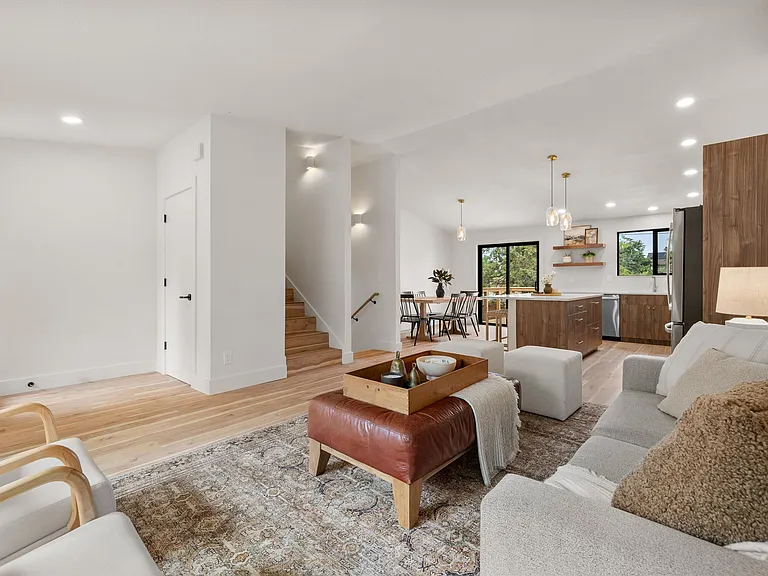 Staged, rental is unfurnished