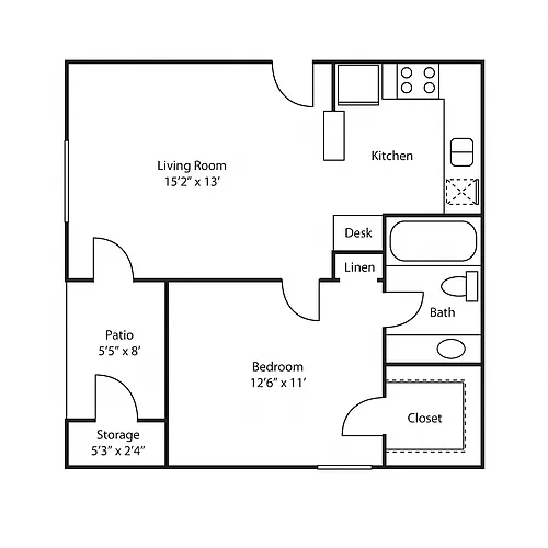 Floor plan Seville (Renovated)