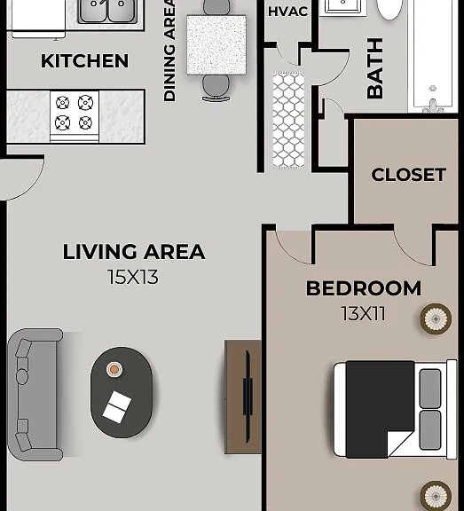 Seminole North - 1 Bed, 1 Bath Seminole North - 1 Bed, 1 Bath