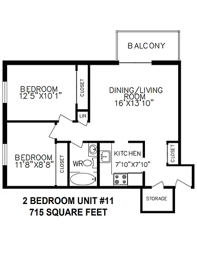 Floor plan 2 Bedroom