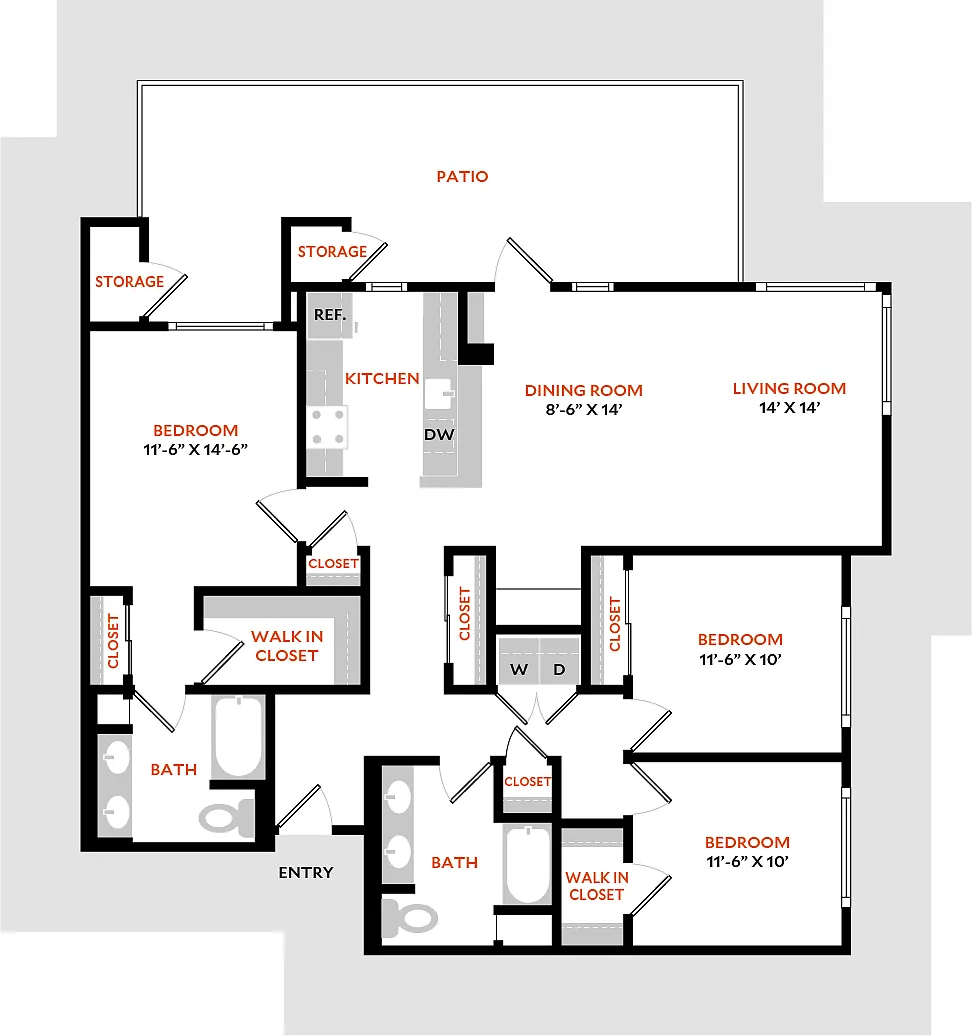 Floor plan Plan 3A