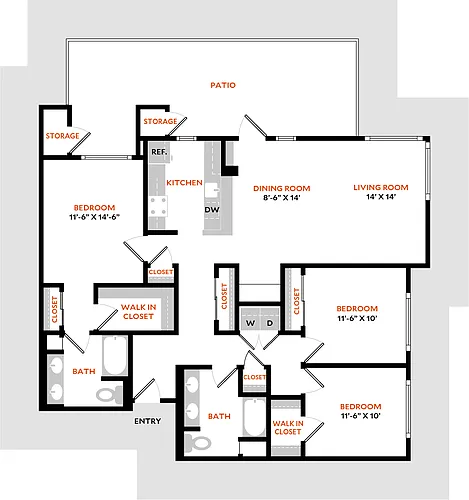 Floor plan Plan 3A