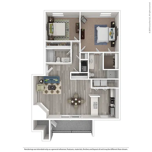 Floor plan 2X2 Upgrade