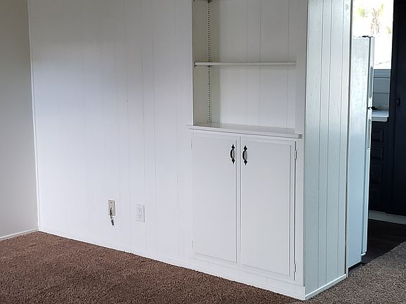 Built-in cabinets in living room