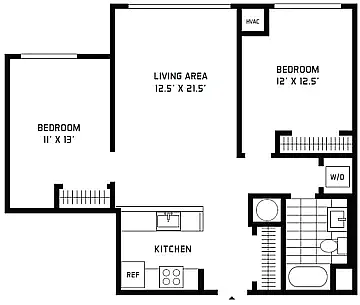 Floor plan 2 Bedroom