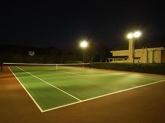 Lighted Tennis Court