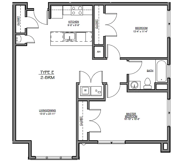 Floor plan Affordable Unit