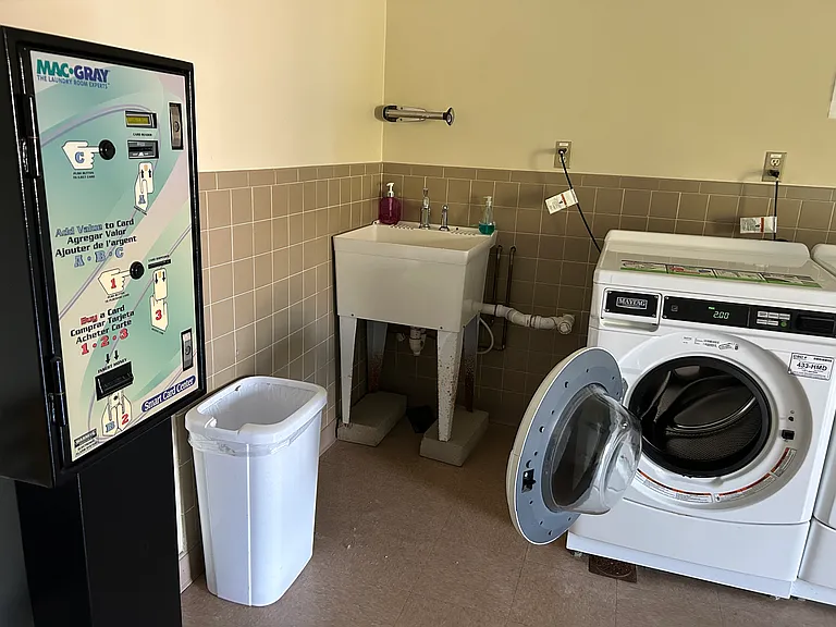 Laundry Room - Sink and Payment Station