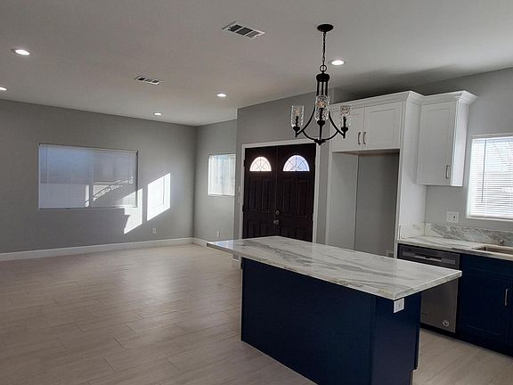 Living room and kitchen