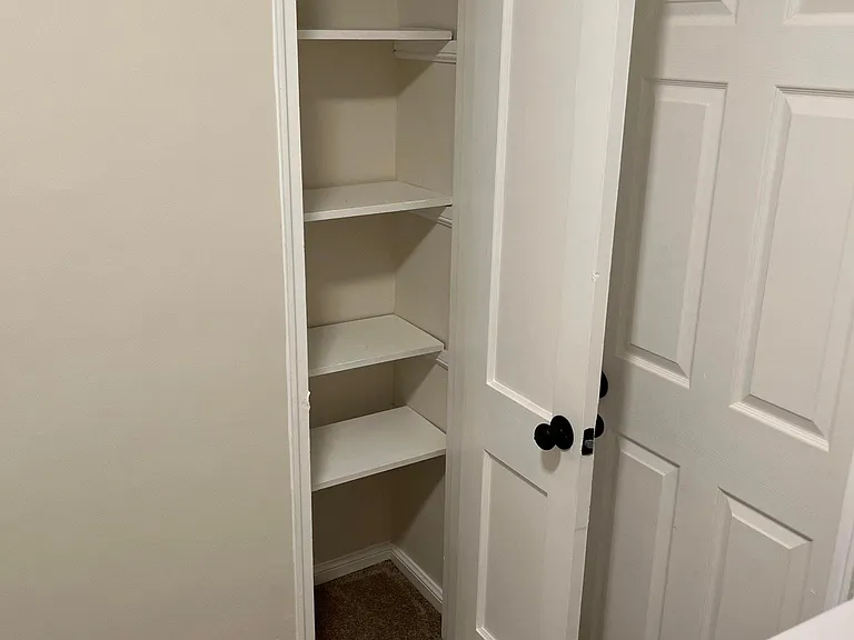 Service closet at the second story