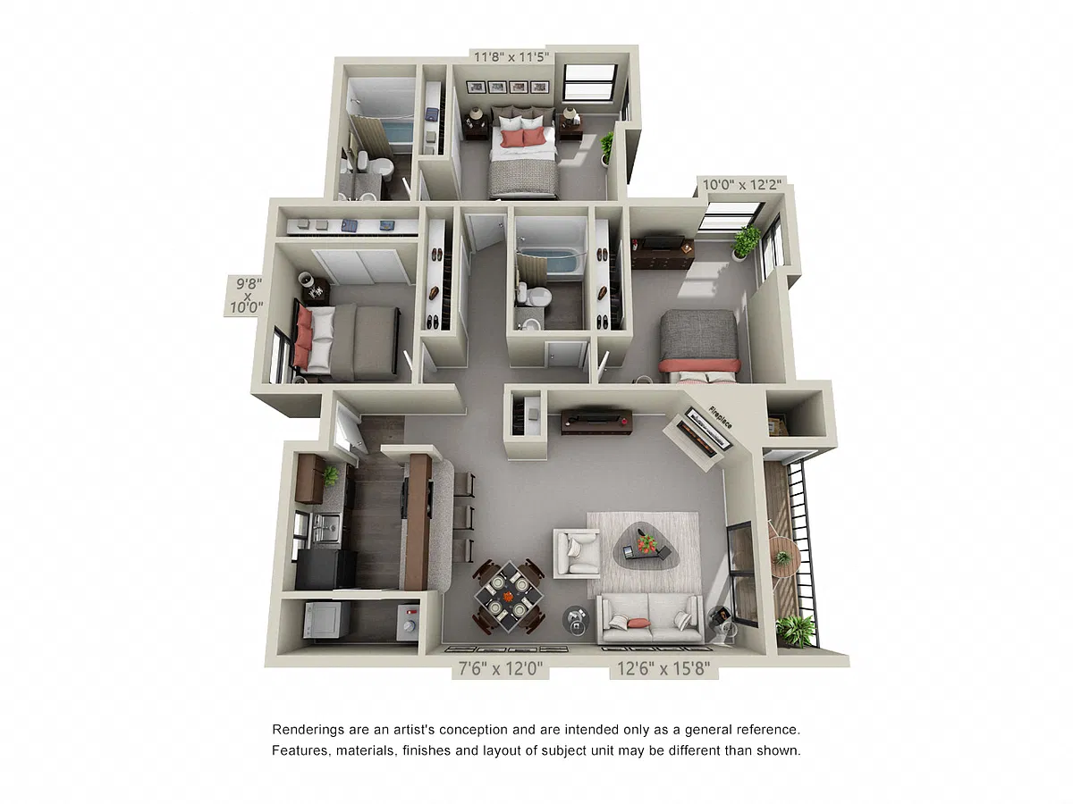Floor plan Mt. Bachelor