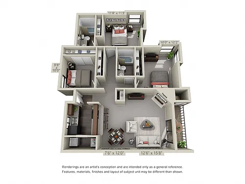 Floor plan Mt. Bachelor