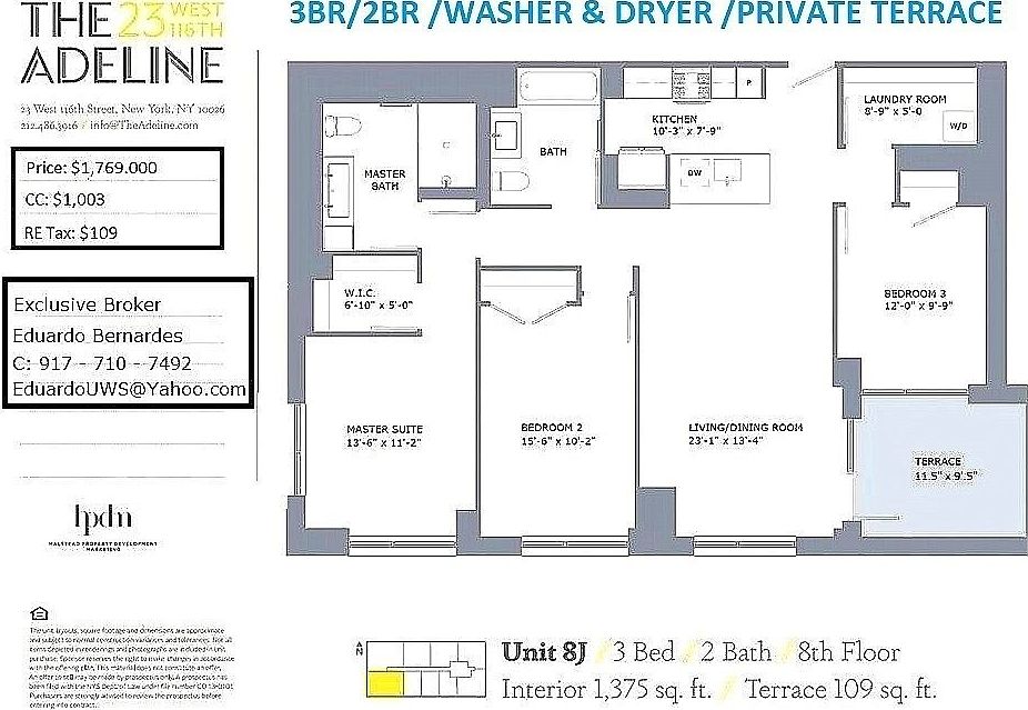 1st image of 23 W 116th St APT 8J
