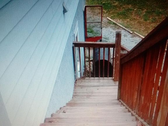 View from top of steps