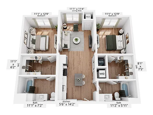 Floor plan B3
