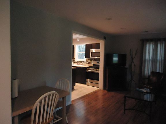 view into kitchen