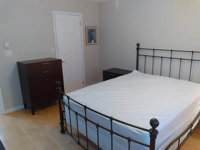 Bedroom and door to walk in closet