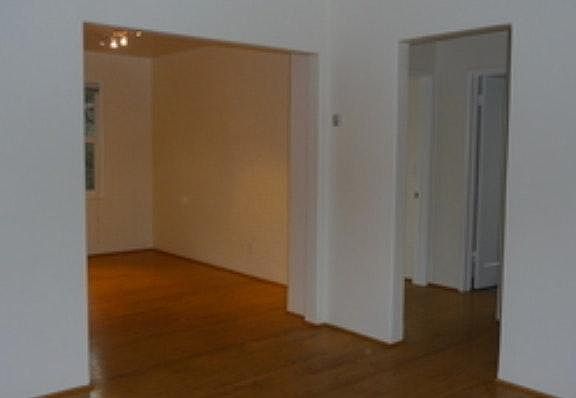 Open floor plan with wood floors...